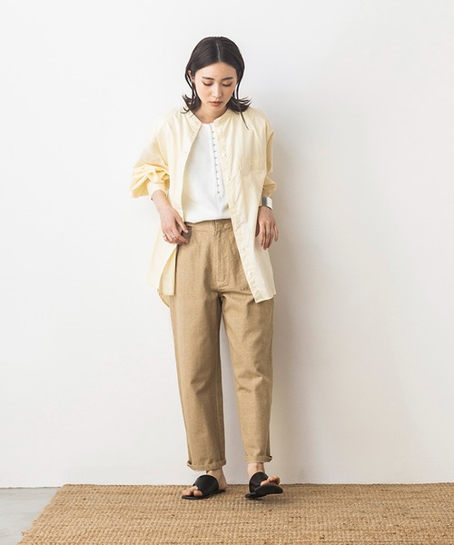 khakito(カーキト)の「袖ボリューム ワークシャツ(シャツ/ブラウス・レディース・ブラック/アイボリー・MEDIUM)」の15枚目の写真