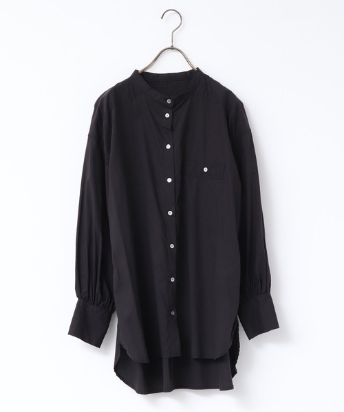 khakito(カーキト)の「袖ボリューム ワークシャツ(シャツ/ブラウス・レディース・ブラック/アイボリー・MEDIUM)」の10枚目の写真