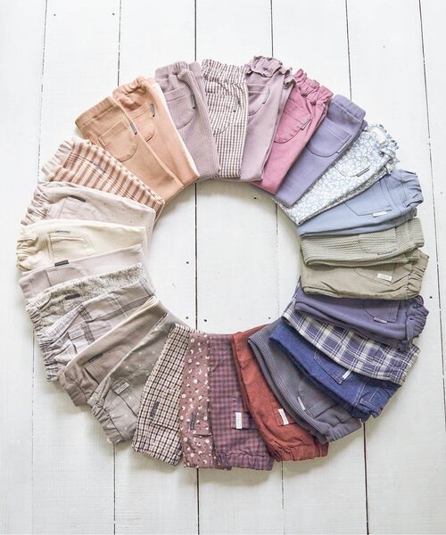 apres les cours（アプレレクール）の「/カラバリレギンス/7days Style pants 10分丈（その他パンツ・キッズ・ブルー/ピンク/ベージュ/オレンジ/ブラウン/チャコール・100/80/120/130/110/90）」の15枚目の写真