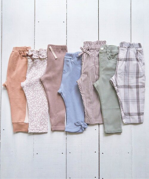 apres les cours（アプレレクール）の「/カラバリレギンス/7days Style pants 10分丈（その他パンツ・キッズ・ブルー/ピンク/ベージュ/オレンジ/ブラウン/チャコール・100/80/120/130/110/90）」の7枚目の写真