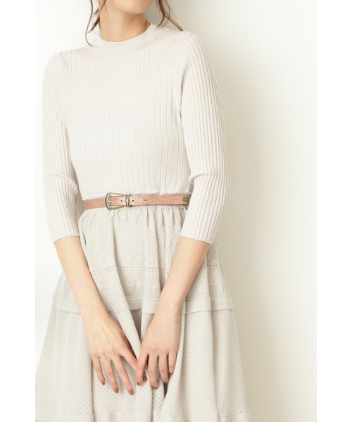 JILL STUART（ジルスチュアート）の「◆ヴァレリーベルト（ベルト・レディース・ベージュ/ピンク・ﾌﾘ-）」の6枚目の写真