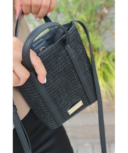 trunc88 ミニショルダーバック TRUNC 88（トランクエイティーエイト）の「Straw Mini Shoulder