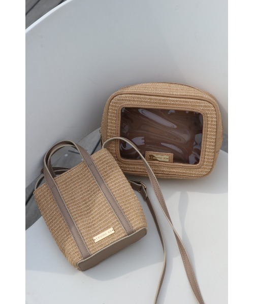 trunc88 ミニショルダーバック TRUNC 88（トランクエイティーエイト）の「Straw Mini Shoulder