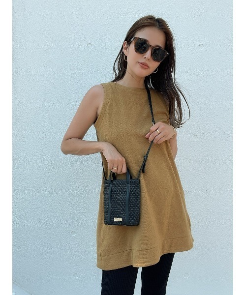 TRUNC（トランクエイティーエイト）の「Straw Mini Shoulder Bag（ショルダーバッグ・レディース・ブラック/ベージュ・FREE）」の21枚目の写真
