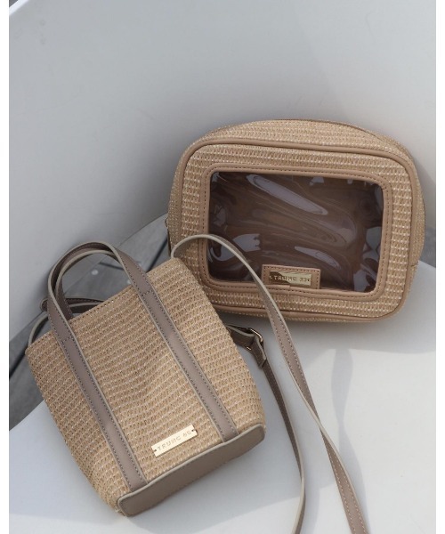TRUNC（トランクエイティーエイト）の「Straw Mini Shoulder Bag（ショルダーバッグ・レディース・ブラック/ベージュ・FREE）」の17枚目の写真