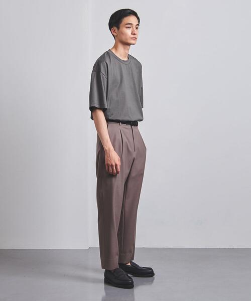 ATON（エイトン）の「＜ATON（エイトン）＞ スヴィン オーバーサイズ Tシャツ（Tシャツ/カットソー・メンズ・ホワイト/ダークグリーン/ダークグレー・4/6）」の13枚目の写真