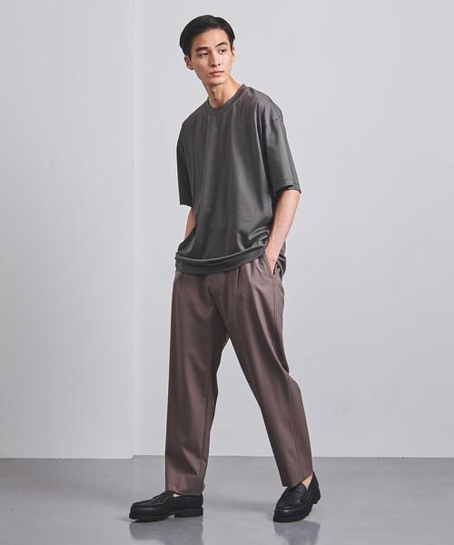 ATON（エイトン）の「＜ATON（エイトン）＞ スヴィン オーバーサイズ Tシャツ（Tシャツ/カットソー・メンズ・ホワイト/ダークグリーン/ダークグレー・4/6）」の15枚目の写真