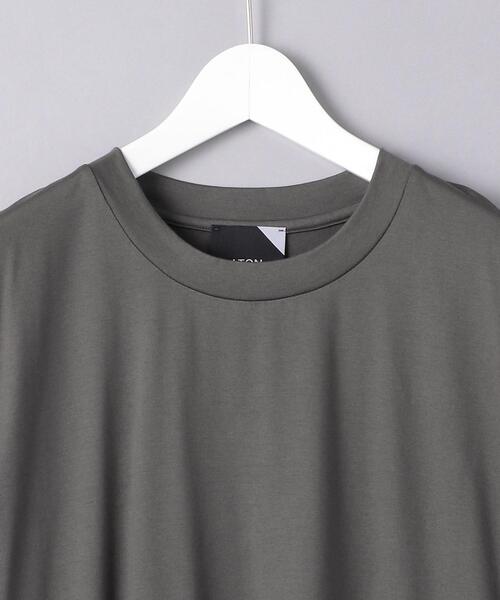 ATON（エイトン）の「＜ATON（エイトン）＞ スヴィン オーバーサイズ Tシャツ（Tシャツ/カットソー・メンズ・ホワイト/ダークグリーン/ダークグレー・4/6）」の18枚目の写真