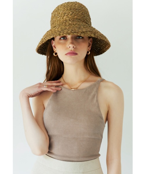 ALEXIA STAM（アリシアスタン）の「Pigment Dyed Padded Tank Top/ピグメントダイパデッドタンクトップ（Tシャツ/カットソー・レディース・モカ/チャコールグレー/カーキ・FREE）」の3枚目の写真