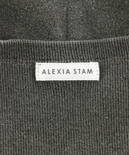 ALEXIA STAM（アリシアスタン）の「Pigment Dyed Padded Tank Top/ピグメントダイパデッドタンクトップ（Tシャツ/カットソー・レディース・モカ/チャコールグレー/カーキ・FREE）」の5枚目の写真