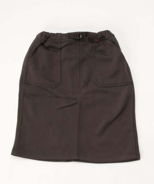 Gramicci(グラミチ)の「【GRAMICCI / グラミチ】BONDING KNIT FLEECE KIDS BAKER SKIRT | ボンディングニットフリースキッズベイカースカート(スカート・キッズ・ダークブラウン/オートミール/ブラック/ヘザーチャコール/ヘザーグレー・150cm/140cm)」の1枚目の写真