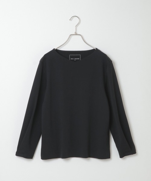 IKKA LOUNGE(イッカラウンジ)の「前身Wハートネック長袖T(Tシャツ/カットソー・レディース・オフホワイト/ライトグレー/ブラック/ブルー・M/L)」の11枚目の写真