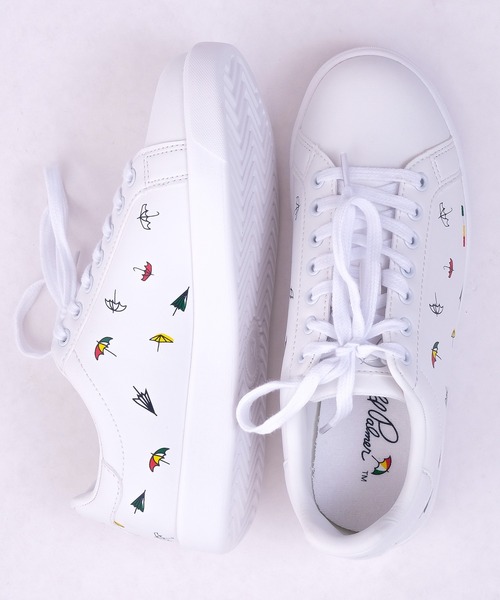 Arnold Palmer(アーノルドパーマー)の「AP軽量ロゴコートスニーカー(スニーカー・レディース・ホワイト/ブラック/ホワイト×グリーン/ホワイト×ピンク・25/24.5/24/23.5/22.5/23)」の10枚目の写真