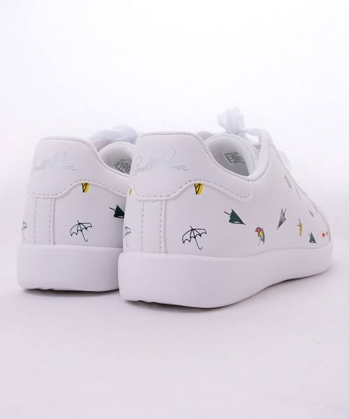 Arnold Palmer(アーノルドパーマー)の「AP軽量ロゴコートスニーカー(スニーカー・レディース・ホワイト/ブラック/ホワイト×グリーン/ホワイト×ピンク・25/24.5/24/23.5/22.5/23)」の11枚目の写真