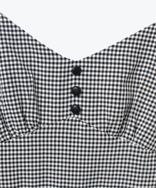 NOMAE（ノーマエ）の「【NOMAE】レザー配色チェックサロペット（サロペット/オーバーオール・レディース・ブラウン/ブラック系その他/ブラック・FREE）」の19枚目の写真