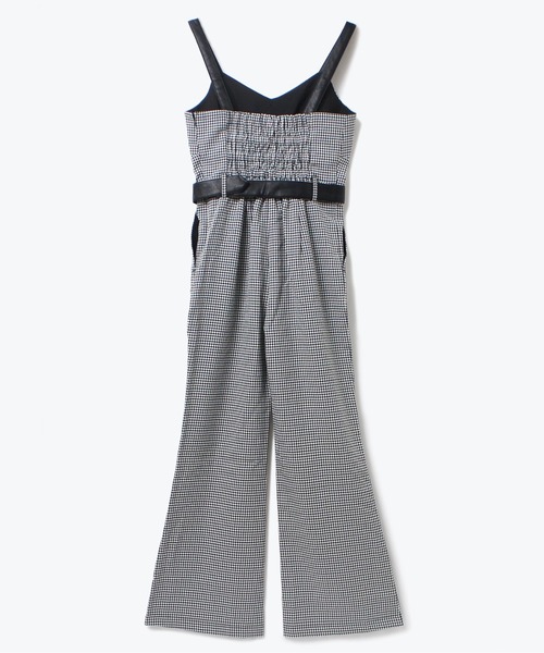 NOMAE（ノーマエ）の「【NOMAE】レザー配色チェックサロペット（サロペット/オーバーオール・レディース・ブラウン/ブラック系その他/ブラック・FREE）」の15枚目の写真