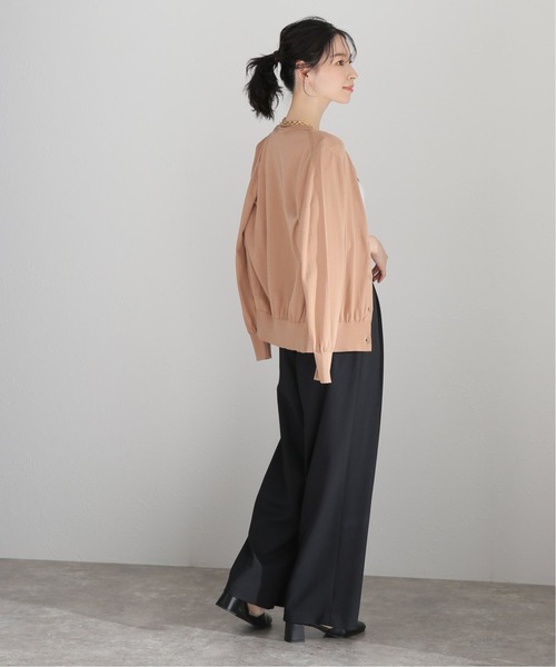 La TOTALITE（ラトータリテ）の「ツイルストレッチ ワイドパンツ【手洗い可能】◆（その他パンツ・レディース・ブラック/カーキ/ベージュ系その他・38/36）」の17枚目の写真