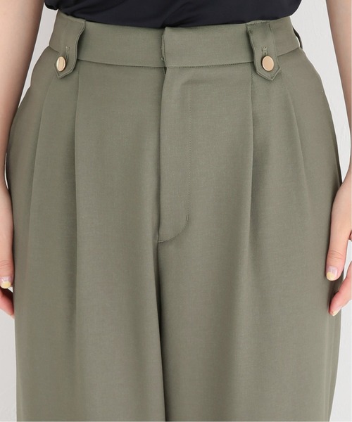 La TOTALITE（ラトータリテ）の「ツイルストレッチ ワイドパンツ【手洗い可能】◆（その他パンツ・レディース・ブラック/カーキ/ベージュ系その他・38/36）」の21枚目の写真