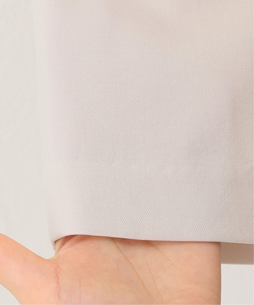 La TOTALITE（ラトータリテ）の「ツイルストレッチ ワイドパンツ【手洗い可能】◆（その他パンツ・レディース・ブラック/カーキ/ベージュ系その他・38/36）」の6枚目の写真