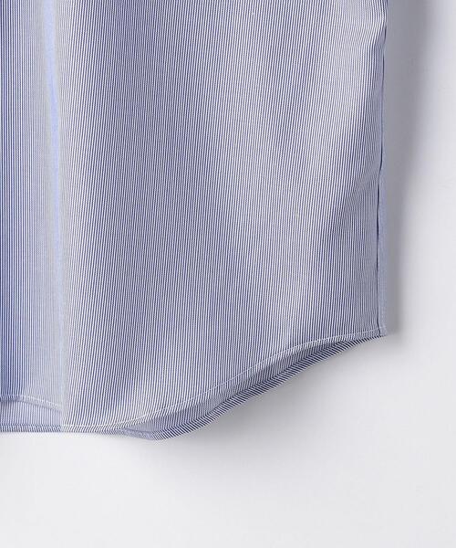green label relaxing(グリーンレーベルリラクシング)の「Cナローストライプ スリム ショートワイドカラー ドレスシャツ -イージーアイロン-(ビジネスシャツ・メンズ・ロイヤルブルー/ライトブルー・37cm/38cm/40cm/39cm/43cm/41cm/42cm)」の12枚目の写真