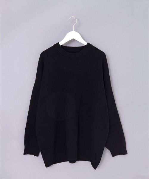 TETE HOMME(テットオム)の「【Revo.】ハニカムワッフル コットンニットロングスリーブTee(ニット/セーター・メンズ・ブラック/グレー/カーキ/ナチュラル・MEDIUM/LARGE)」の2枚目の写真