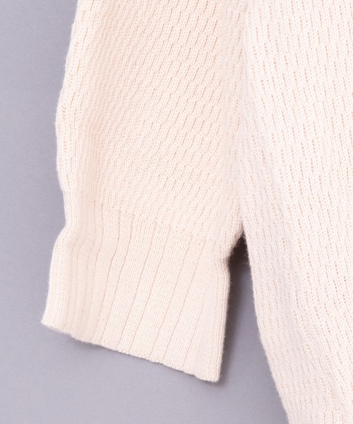 TETE HOMME(テットオム)の「【Revo.】ハニカムワッフル コットンニットロングスリーブTee(ニット/セーター・メンズ・ブラック/グレー/カーキ/ナチュラル・MEDIUM/LARGE)」の14枚目の写真