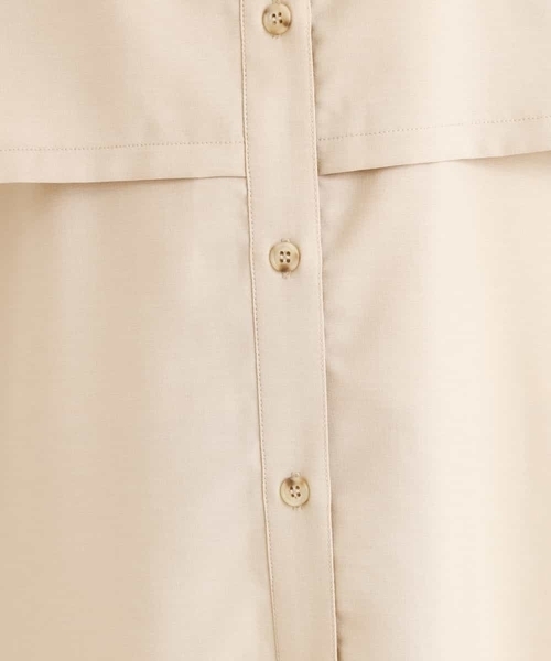 a.v.v(アーヴェヴェ)の「【a.v.v Charme】レイヤード風ロングワンピース(シャツワンピース・レディース・オレンジ/ベージュ・38/40/36)」の19枚目の写真