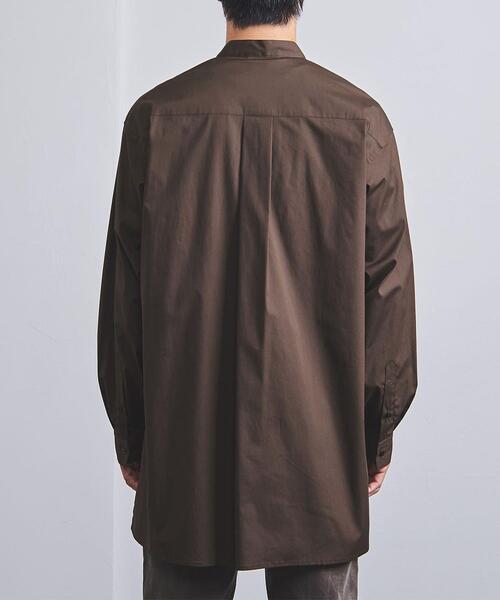 VALET/バレット（バレット）の「＜VALET (バレット）＞ ロング バンドカラー シャツ（シャツ/ブラウス・メンズ・ダークブラウン/ダークグレー・L/M/S）」の5枚目の写真