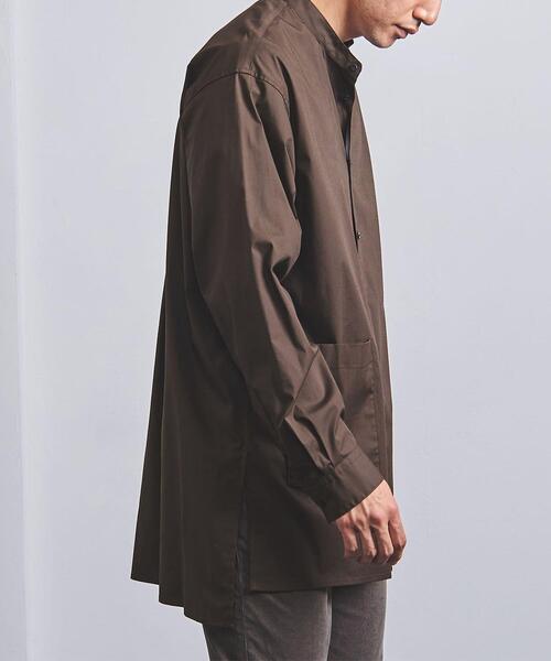 VALET/バレット（バレット）の「＜VALET (バレット）＞ ロング バンドカラー シャツ（シャツ/ブラウス・メンズ・ダークブラウン/ダークグレー・L/M/S）」の6枚目の写真