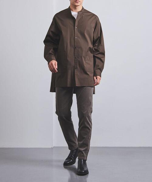 VALET/バレット（バレット）の「＜VALET (バレット）＞ ロング バンドカラー シャツ（シャツ/ブラウス・メンズ・ダークブラウン/ダークグレー・L/M/S）」の7枚目の写真