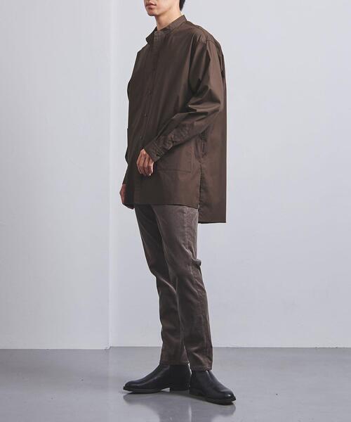 VALET/バレット（バレット）の「＜VALET (バレット）＞ ロング バンドカラー シャツ（シャツ/ブラウス・メンズ・ダークブラウン/ダークグレー・L/M/S）」の8枚目の写真