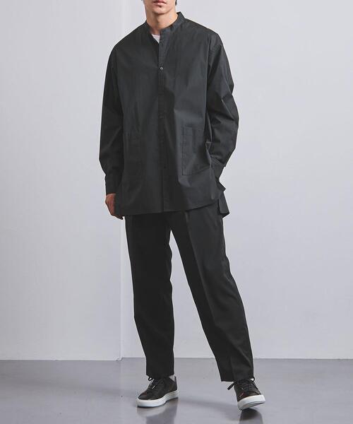 VALET/バレット（バレット）の「＜VALET (バレット）＞ ロング バンドカラー シャツ（シャツ/ブラウス・メンズ・ダークブラウン/ダークグレー・L/M/S）」の10枚目の写真