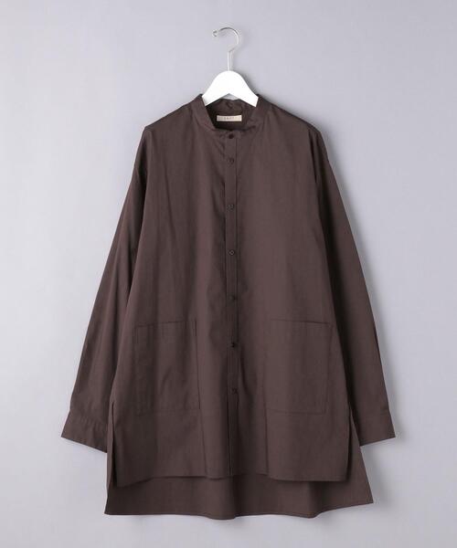 VALET/バレット（バレット）の「＜VALET (バレット）＞ ロング バンドカラー シャツ（シャツ/ブラウス・メンズ・ダークブラウン/ダークグレー・L/M/S）」の12枚目の写真