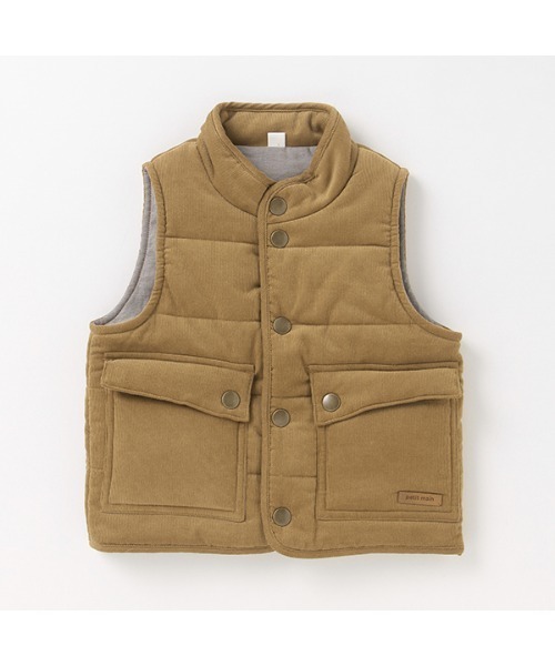 petit main(プティマイン)の「中綿ベスト(ベスト・キッズ・ブルー/ベージュ・S/M)」の9枚目の写真