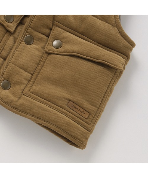 petit main(プティマイン)の「中綿ベスト(ベスト・キッズ・ブルー/ベージュ・S/M)」の16枚目の写真