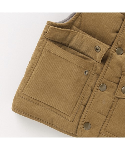 petit main(プティマイン)の「中綿ベスト(ベスト・キッズ・ブルー/ベージュ・S/M)」の17枚目の写真