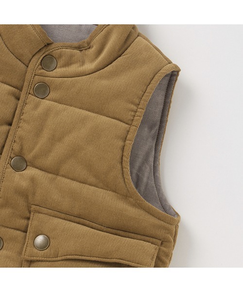 petit main(プティマイン)の「中綿ベスト(ベスト・キッズ・ブルー/ベージュ・S/M)」の15枚目の写真