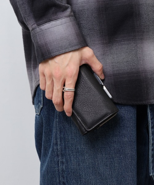 FUNALIVE(ファンアライブ)の「HOЯAMA カウレザーがま口折り財布(財布・メンズ・ブラック/グリーン/キャメル・FREE)」の14枚目の写真