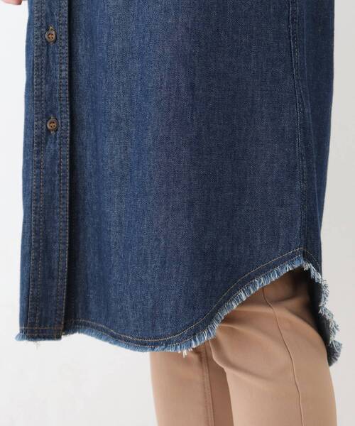 SHOO・LA・RUE（シューラルー）の「◆デニムシャツワンピース（ワンピース・レディース・ブラック/ブルー/ダークネイビー・02/03/04）」の14枚目の写真