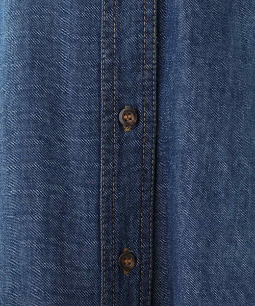 SHOO・LA・RUE（シューラルー）の「◆デニムシャツワンピース（ワンピース・レディース・ブラック/ブルー/ダークネイビー・02/03/04）」の17枚目の写真