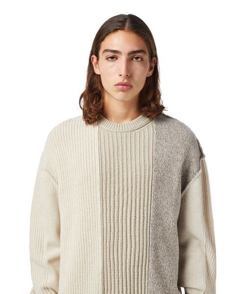 DIESEL ディーゼル ROUND NECK KNITS Dロゴ ラウンド ネック