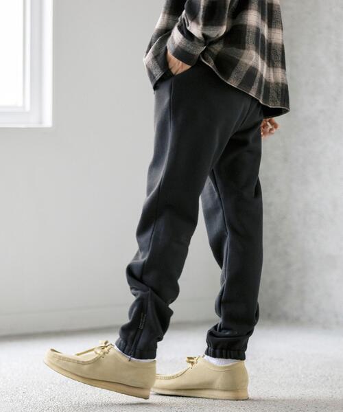 FEELING MADE（フィーリングメイド）の「FEELING MADE ウォームソフトスウェット ZIP スウェットパンツ<MEN'S>（スウェットパンツ・メンズ・ブラック/ブラウン/グレー・SMALL/MEDIUM/LARGE）」の4枚目の写真