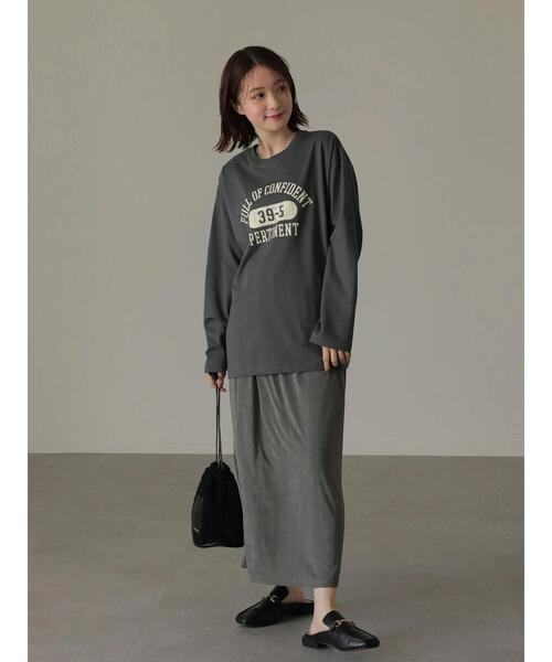 AMERICAN HOLIC（アメリカンホリック）の「カレッジロゴカットプルオーバー1（Tシャツ/カットソー・レディース・チャコールグレー・M/L）」の7枚目の写真