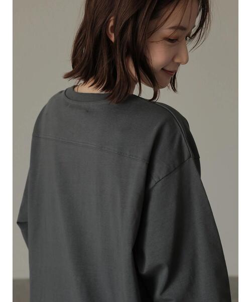 AMERICAN HOLIC（アメリカンホリック）の「カレッジロゴカットプルオーバー1（Tシャツ/カットソー・レディース・チャコールグレー・M/L）」の8枚目の写真