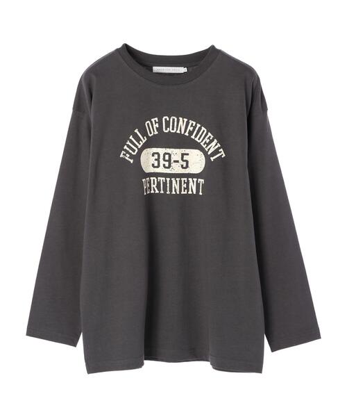 AMERICAN HOLIC（アメリカンホリック）の「カレッジロゴカットプルオーバー1（Tシャツ/カットソー・レディース・チャコールグレー・M/L）」の9枚目の写真