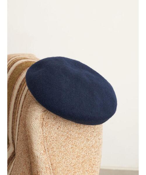 earth music&ecology（アースミュージックアンドエコロジー）の「バスクベレー＊（ハンチング/ベレー帽・レディース・ブラック/ネイビー/ブラウン/グレー/アイボリー・FREE）」の21枚目の写真