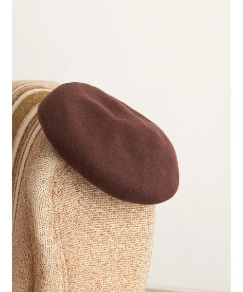 earth music&ecology（アースミュージックアンドエコロジー）の「バスクベレー＊（ハンチング/ベレー帽・レディース・ブラック/ネイビー/ブラウン/グレー/アイボリー・FREE）」の5枚目の写真