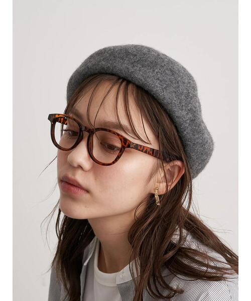 earth music&ecology（アースミュージックアンドエコロジー）の「バスクベレー＊（ハンチング/ベレー帽・レディース・ブラック/ネイビー/ブラウン/グレー/アイボリー・FREE）」の4枚目の写真