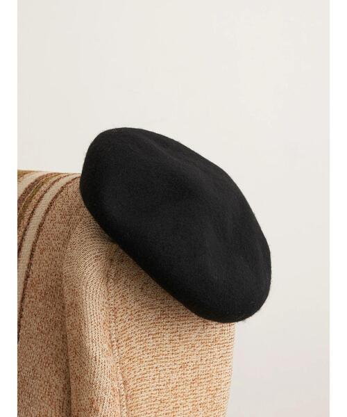 earth music&ecology（アースミュージックアンドエコロジー）の「バスクベレー＊（ハンチング/ベレー帽・レディース・ブラック/ネイビー/ブラウン/グレー/アイボリー・FREE）」の3枚目の写真