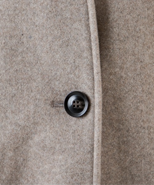 ANGIE（アンジー）の「ウールタッチ ノーカラー ジレ コート（ノーカラーコート・レディース・ベージュ/ブラウン・FREE）」の9枚目の写真